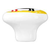 月の上の猫 セラミックノブ (側面)