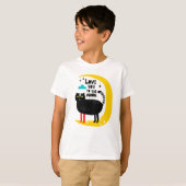 月の上の猫 Tシャツ (正面フル)