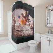 月の上の男たち！ シャワーカーテン (インサイチュ)