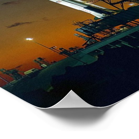 月の上の男アポロ4土星Vロケット使用 ポスター (角)