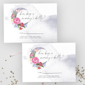 月の上の花ママのお腹の大きさ エンクロージャーカード