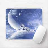 月の上の虎 マウスパッド (マウス)