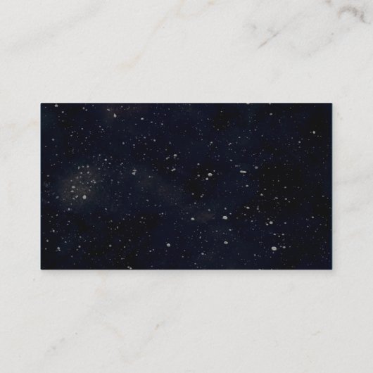 月の上の赤ちゃんシャワーおむつラッフル エンクロージャーカード (裏面)