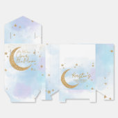 月の上の赤ちゃんシャワーお願いボックス フェイバーボックス (見開き)