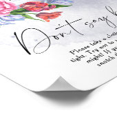 月の上の赤ちゃんシャワーベビー ポスター (角)