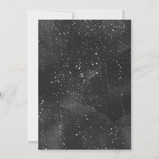 月の上の赤ちゃんシャワー写真のダウンロード 招待状 (裏面)