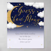 月の上の赤ん坊のシャワーは、どれだけのサインを推測 ポスター (正面)