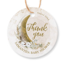 月の上の金ゴールド男女兼用の赤ちゃんシャワー