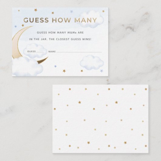 月の上の青いくつキャンディカードを推測 エンクロージャーカード (正面/裏面)