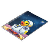 月の上の黄色いゴムのアヒル ノートブック (左側)