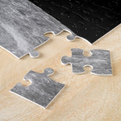 月の上を昇る惑星の地球 ジグソーパズル (側面)