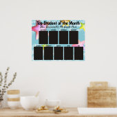 月の上位の学生の教室の写真ディスプレイ ポスター (キッチン)