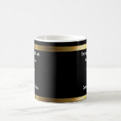 月の上品な従業員 コーヒーマグカップ (中央)