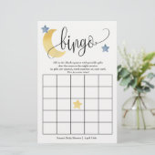 月の上，水色の月と星のゲームカード (スタンド正面)