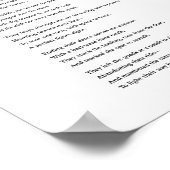 「月の上」詩+アートワークのポスター ポスター (角)