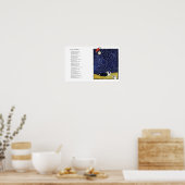 「月の上」詩+アートワークのポスター ポスター (キッチン)