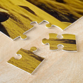 月の下での女性の瞑想 ジグソーパズル (側面)