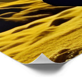 月の下での女性の瞑想 ポスター (角)