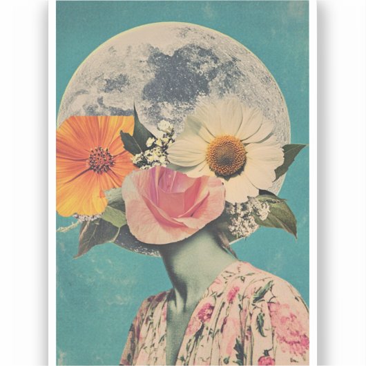 月の下で咲く謎 シール (正面)