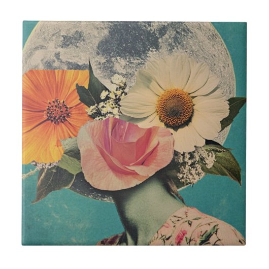 月の下で咲く謎 タイル (正面)