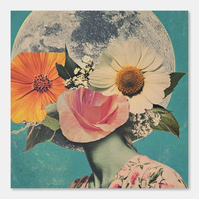 月の下で咲く謎 壁紙 (正面)