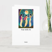 月の下で神が祝福 カード (裏面)