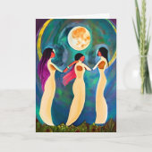 月の下で神が祝福 カード (正面)