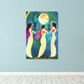 月の下で神が祝福 キャンバスプリント (インサイチュ (ウッドフロア))