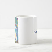 月の下で神が祝福 コーヒーマグカップ (中央)