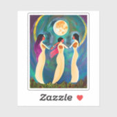 月の下で神が祝福 シール (シート)