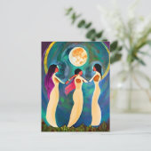 月の下で神が祝福 ポストカード (スタンド正面)