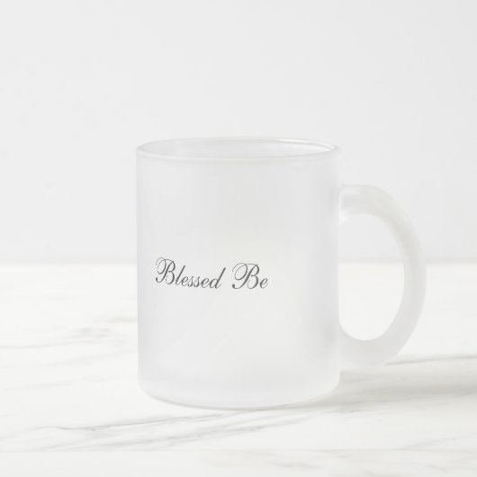 月の下で賛美される フロストグラスマグカップ (右)