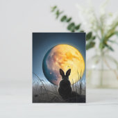 月の下のウサギ ポストカード (スタンド正面)