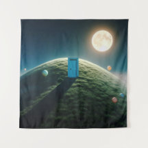 月の下のドア – シュールな夢のコアアート