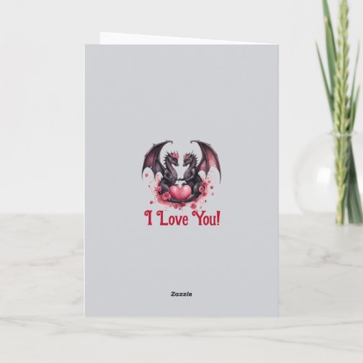 月の下のドラゴンのような私たちの愛の名前を追加 カード (裏面)