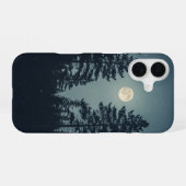 月の下のヴィンテージの森 iPhone 16ケース (裏面横)