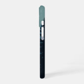 月の下のヴィンテージの森 iPhone 16ケース (左側面)