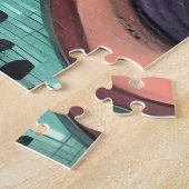 月の下の二人の女性 ジグソーパズル (側面)