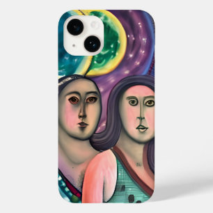 月の下の二人の女性 Case-Mate iPhone 14ケース