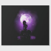 月の下の人魚 ラッピングペーパー (フラット)