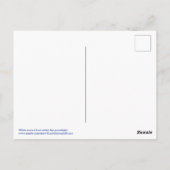 月の下の白馬と馬 ポストカード (裏面)