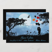 月の下の風光明媚なシンプル愛結婚 (正面/裏面)