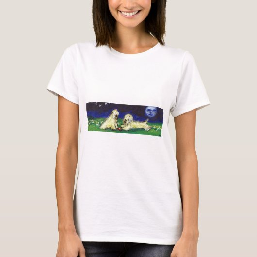 月の下の2つのwheatens tシャツ (正面)