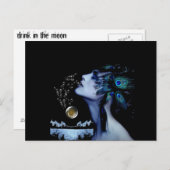 月の中で飲む ポストカード (正面/裏面)