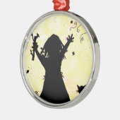 月の中で魔法を夢見る メタルオーナメント (左)