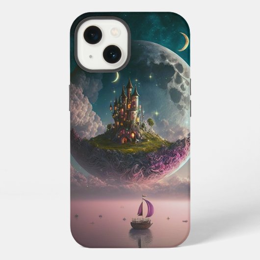 月の中の城 ファンタジー Case-Mate iPhoneケース iPhone 13ケース (裏面)