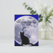 月の中の猫 ポストカード (スタンド正面)