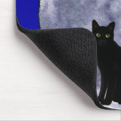 月の中の猫 マウスパッド (コーナー)