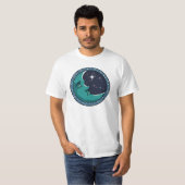 月の中の男の顔 Tシャツ (正面フル)