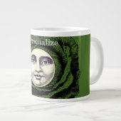 月の中の男ヴィンテージ頭 ジャンボコーヒーマグカップ (正面右)